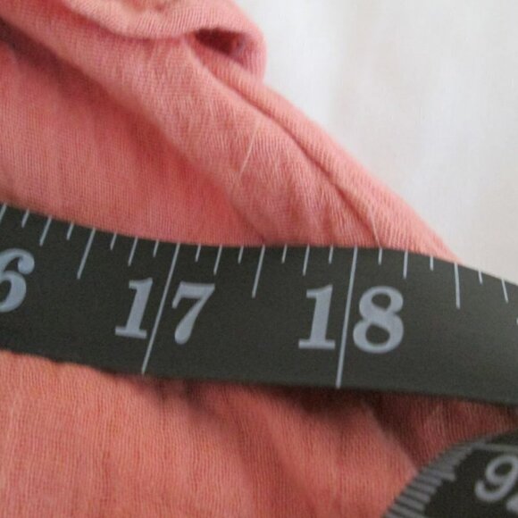 SOCIALITE Crinkled Smocked Mini Dress Size Large-Coral-NWT - Picture 15 of 16